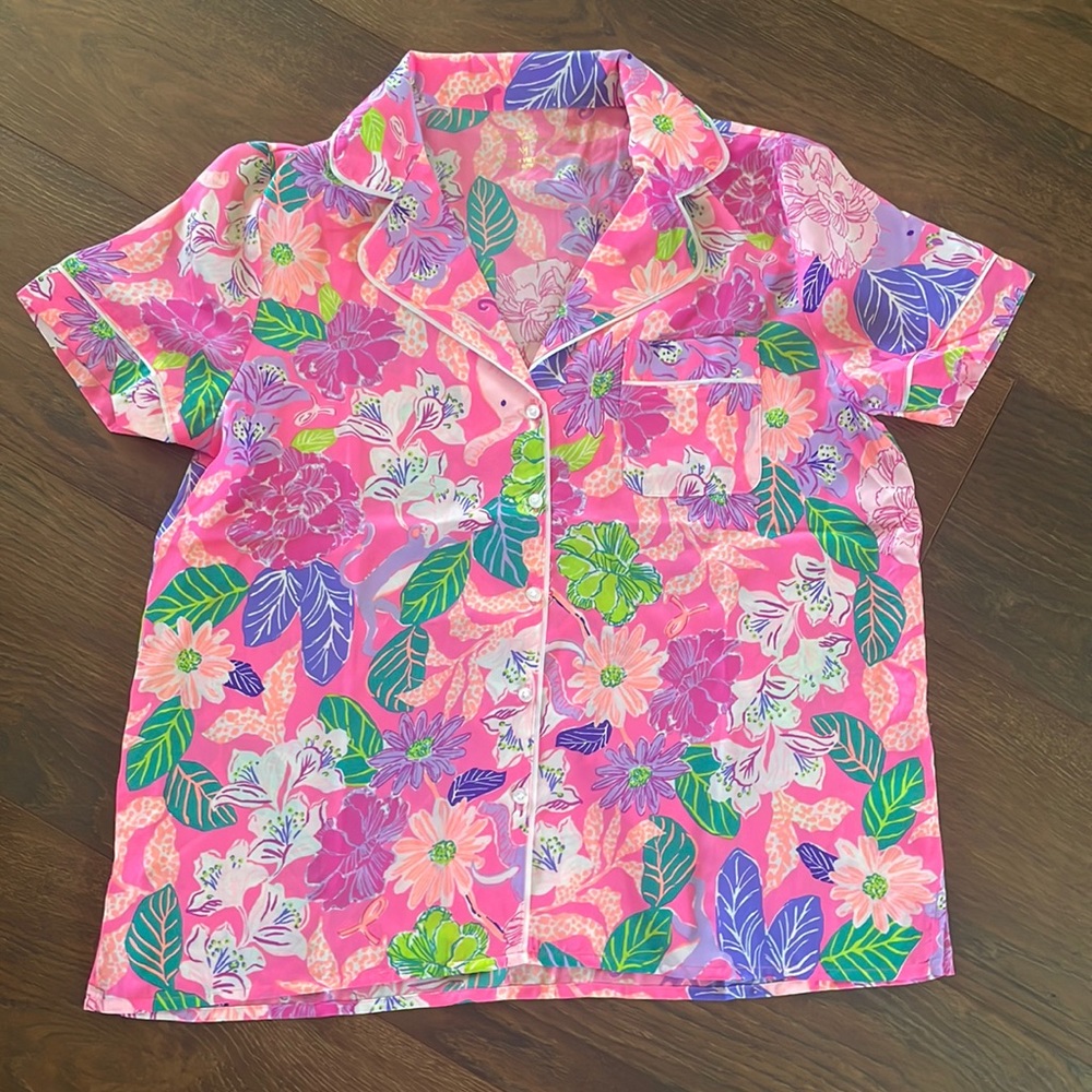 Lilly Pulitzer Teagan PJ Woven SS Top